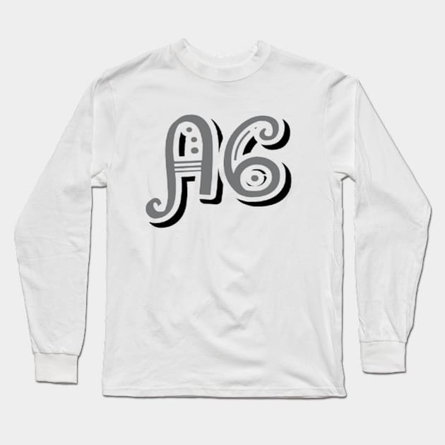 A6 +grey+ Long Sleeve T-Shirt by A6Tz